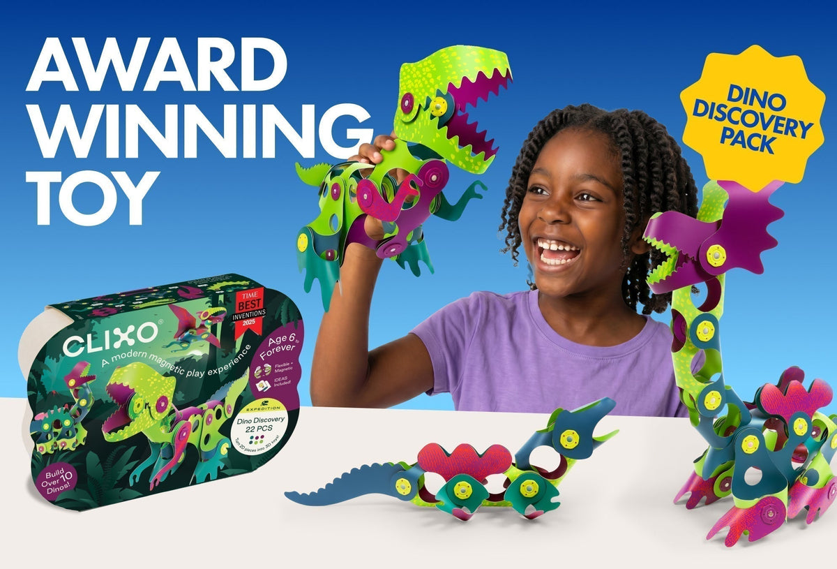 Clixo Dino Discovery Pack Selected as a Good Housekeeping 2026 Toy Awards Winner
